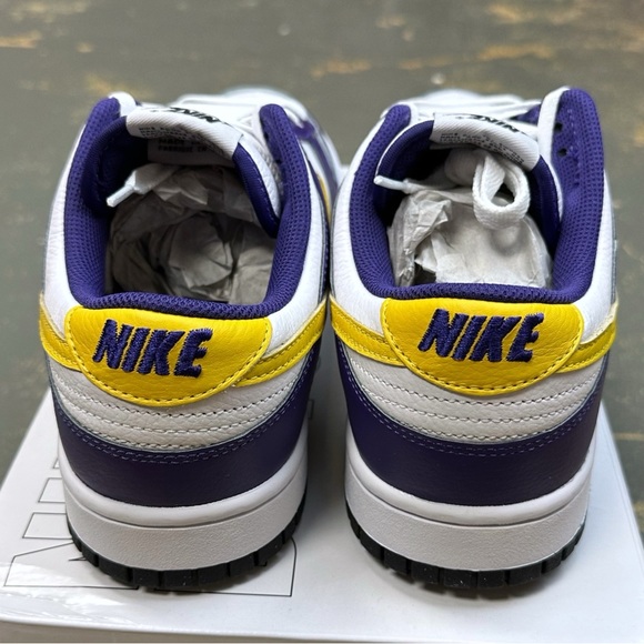 Nike Dunk Low Court Purple White Yellow FN0569-900 10.5 Skateboarding